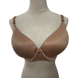 Victoria’s Secret 38DD Lined Demi Bra Beige Tan Light Padding Underwire Nude